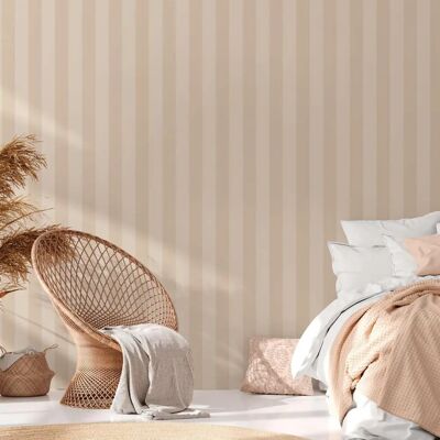A.S. CREATION Beige Streifentapete - Tapete A.S. CREATION Beige Streifentapete - Tapete