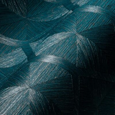 Papeles pintados Living Walls Azul Cobre Diseño Geométrico - Decoración para Salas y Dormitorios Papeles pintados Living Walls Azul Cobre Diseño Geométrico - Decoración para Salas y Dormitorios
