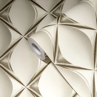 Carta da parati 3D grigia Livingwalls - Decorazione Carta da parati 3D grigia Livingwalls - Decorazione