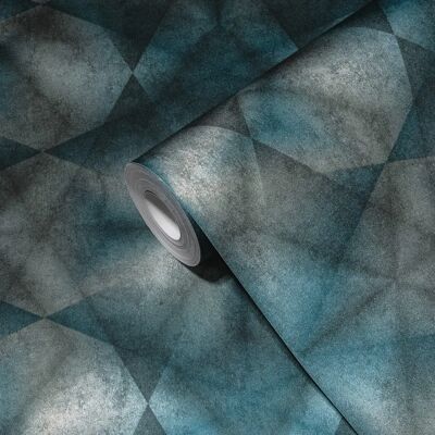 Tapeta 3D niebiesko-szara LIVING WALLS - Dekoracja ścian Tapeta 3D niebiesko-szara LIVING WALLS - Dekoracja ścian