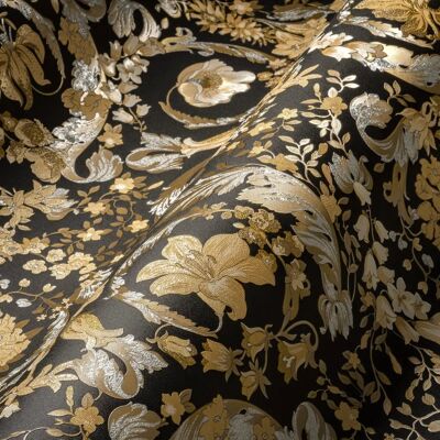 Papier peint de luxe Versace néon et métal - Publicité Papier peint de luxe Versace néon et métal - Publicité