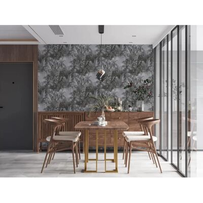 LIVING WALLS Dschungel Tapete - My Home My Spa - Dunkelgrau LIVING WALLS Dschungel Tapete - My Home My Spa - Dunkelgrau