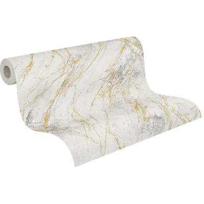 A.S. Création Battle of Style Piedra Gris Oro Papel Pintado - Papel pintado A.S. Création Battle of Style Piedra Gris Oro Papel Pintado - Papel pintado