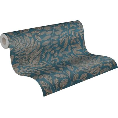 A.S. Création The BOS Floral Wallpaper - Wallcovering, Blue, 0.53x10.05m A.S. Création The BOS Floral Wallpaper - Wallcovering, Blue, 0.53x10.05m
