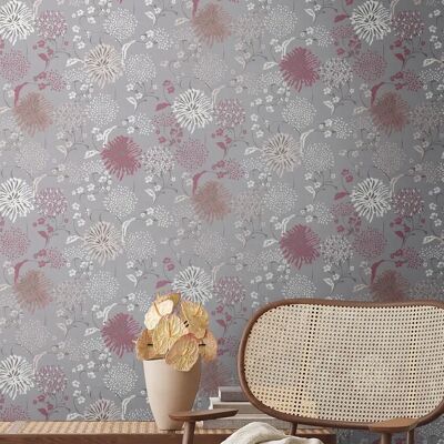 House of Turnowsky Blumen Wandbeklebung - Vlies Tapete 10.05m x 0.53m House of Turnowsky Blumen Wandbeklebung - Vlies Tapete 10.05m x 0.53m