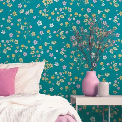 House of Turnowsky Blumen Tapete - Vlies Wallpaper - 10,05m x 0,53m House of Turnowsky Blumen Tapete - Vlies Wallpaper - 10,05m x 0,53m