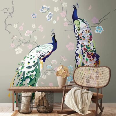 Papier peint design House of Turnowsky - Paon - Motifs Naturels & Exotiques - Vlies & Vinyle - Publicité Papier peint design House of Turnowsky - Paon - Motifs Naturels & Exotiques - Vlies & Vinyle - Publicité