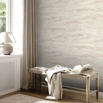 Carta da Parati Beige Effetto Stucco - Rivestimento Murale Carta da Parati Beige Effetto Stucco - Rivestimento Murale