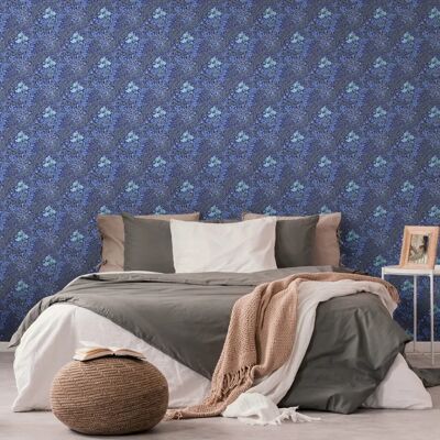 A.S. Creation Papel Pintado Floral - 53cm x 10.05m - Azul/Gris/Verde - Papel Pintado A.S. Creation Papel Pintado Floral - 53cm x 10.05m - Azul/Gris/Verde - Papel Pintado