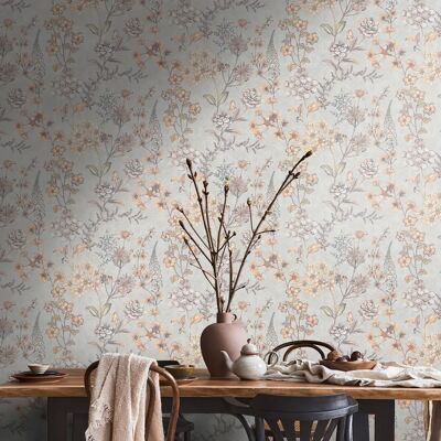 Living Walls Metropolitan Stories Blumen Tapete - 10,05m x 0,53m Living Walls Metropolitan Stories Blumen Tapete - 10,05m x 0,53m