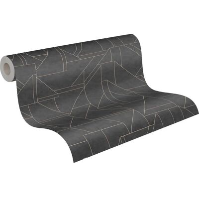 Living Walls Metropolitan Stories Travel Styles Tapete - Schwarz, Gold, 0,53x10,05 m Living Walls Metropolitan Stories Travel Styles Tapete - Schwarz, Gold, 0,53x10,05 m