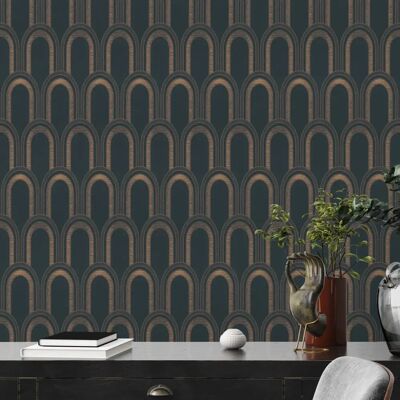 A.S. CREATION Architects Papier - Schwarz, Beige - Tapete A.S. CREATION Architects Papier - Schwarz, Beige - Tapete