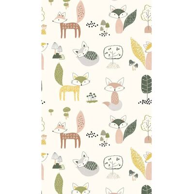 Living Walls Carta da Parati Bambini con Animali della Foresta Living Walls Carta da Parati Bambini con Animali della Foresta