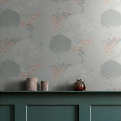 Livingwalls Papier Peint Forêt - Papier peint avec motif forêt, gris clair, rose et blanc, 10,05 x 0,53 m - Publicité Livingwalls Papier Peint Forêt - Papier peint avec motif forêt, gris clair, rose et blanc, 10,05 x 0,53 m - Publicité