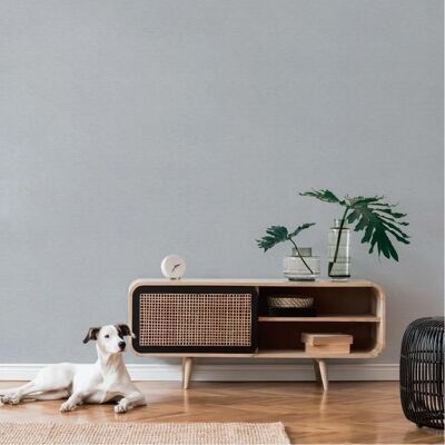 Livingwalls Famous Garden Grau Vinyl Tapete - Wandbekleidung Livingwalls Famous Garden Grau Vinyl Tapete - Wandbekleidung