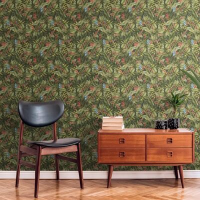Livingwalls Jungle Botanische Behang - Natuurlijke Wanddecoratie Livingwalls Jungle Botanische Behang - Natuurlijke Wanddecoratie