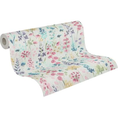 Tapeta z wielokolorowymi kwiatami Erismann - Floralna, Zmywalna, 10m x 0,53m Tapeta z wielokolorowymi kwiatami Erismann - Floralna, Zmywalna, 10m x 0,53m
