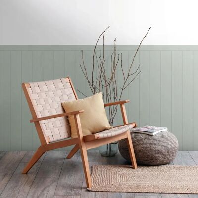 A.S. Creation Dado Wall Panel Vinyl Wallpaper - Green - Wood Effect - 39803-1 A.S. Creation Dado Wall Panel Vinyl Wallpaper - Green - Wood Effect - 39803-1