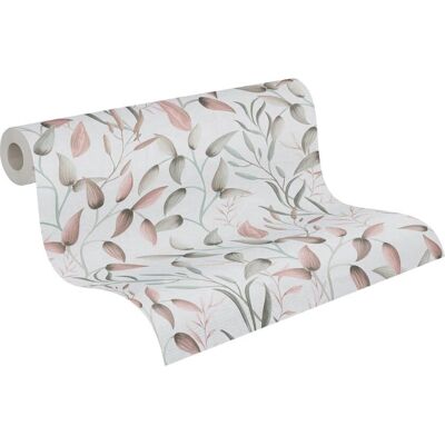 A.S. Création Rosa Verde Bulbo de Flor Papel Pintado - Papel A.S. Création Rosa Verde Bulbo de Flor Papel Pintado - Papel