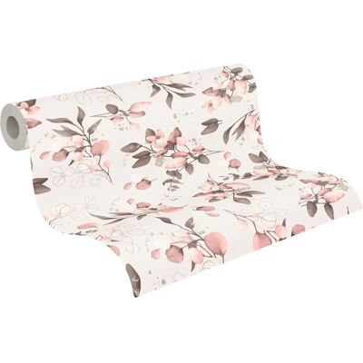 A.S. Creations Pink Blumen Tapete - Tapete A.S. Creations Pink Blumen Tapete - Tapete