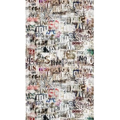 Livingwalls Abstrakte Schriftzüge Tapete - Wanddeko Livingwalls Abstrakte Schriftzüge Tapete - Wanddeko
