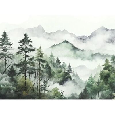 Living Walls Landscape Wall Mural - Green, White, Gray - 2.8x3.71m Living Walls Landscape Wall Mural - Green, White, Gray - 2.8x3.71m
