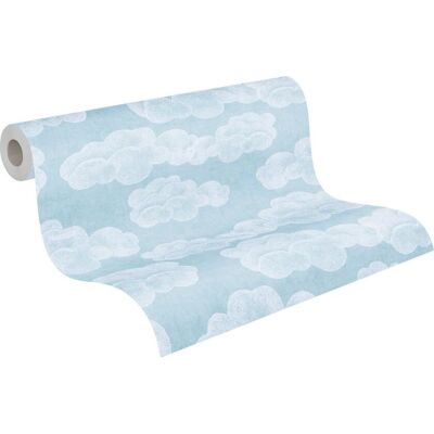 A.S. Creation Papel Pintado Infantil 771431 Azul Blanco Nube Patrón para Habitación Infantil Lilly & Luis - 5.33 m² A.S. Creation Papel Pintado Infantil 771431 Azul Blanco Nube Patrón para Habitación Infantil Lilly & Luis - 5.33 m²