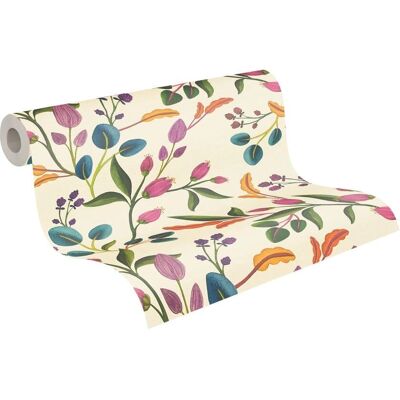 AS Creations Bunte Blumen Tapete - Florales Muster, 10,05m x 0,52m AS Creations Bunte Blumen Tapete - Florales Muster, 10,05m x 0,52m