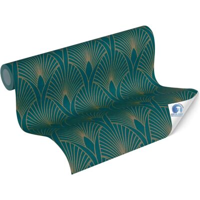 A.S. Creation Tapeta 784931 Art Deco Niebieski Zielony Złoto - Tapeta A.S. Creation Tapeta 784931 Art Deco Niebieski Zielony Złoto - Tapeta