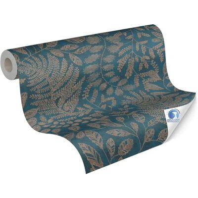 A.S. Creation Floral Blau Braun Tapete - Wanddekor A.S. Creation Floral Blau Braun Tapete - Wanddekor