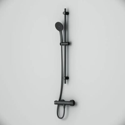 AM.PM F428TA46 Hit Armaturen-Set - Ensemble de douche, thermostat, noir - Publicité AM.PM F428TA46 Hit Armaturen-Set - Ensemble de douche, thermostat, noir - Publicité