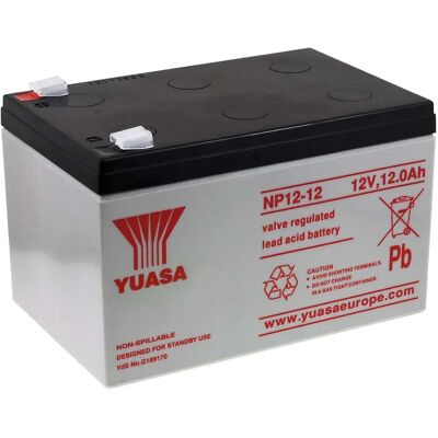 Yuasa NP12-12 Vds dobíjecí olovo-kyselina baterie - 12V, 12Ah, GEL technologie, Bílá Yuasa NP12-12 Vds dobíjecí olovo-kyselina baterie - 12V, 12Ah, GEL technologie, Bílá