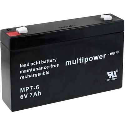 Powery Ersatzbatterie für APC Smart-UPS SC 450 - Rack/Tower, 6V, 7Ah Powery Ersatzbatterie für APC Smart-UPS SC 450 - Rack/Tower, 6V, 7Ah