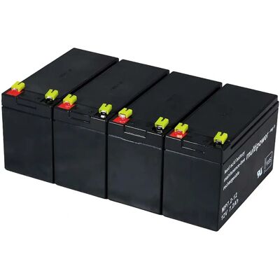 Baterie Powery RBC24 - 12V 7,2Ah Olovo-ácid - Sada 4 Baterie Powery RBC24 - 12V 7,2Ah Olovo-ácid - Sada 4