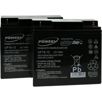 Powery Batterie 1500 - Bleisäure, 12V, 18Ah - USV-Batterie Powery Batterie 1500 - Bleisäure, 12V, 18Ah - USV-Batterie