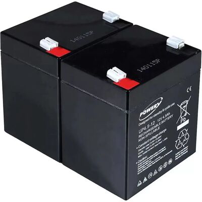 Powery Blei-Säure Batterie für APC RBC20 - 12V 4,5Ah 54Wh Powery Blei-Säure Batterie für APC RBC20 - 12V 4,5Ah 54Wh