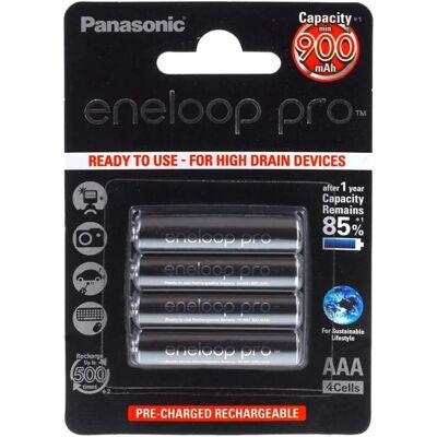 PANASONIC eneloop Pro AAA Dobíjecí Baterie - 4ks PANASONIC eneloop Pro AAA Dobíjecí Baterie - 4ks
