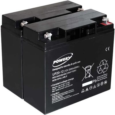 Powery Blei-Säure Batterie für APC Smart-UPS RBC7 20Ah - 12V Powery Blei-Säure Batterie für APC Smart-UPS RBC7 20Ah - 12V