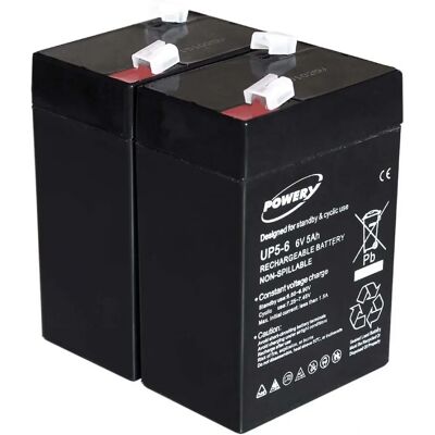 Powery Olovo-kyselinová baterie pro FIAMM FG10451 6V 5Ah - UPS a Bezpečnost Powery Olovo-kyselinová baterie pro FIAMM FG10451 6V 5Ah - UPS a Bezpečnost