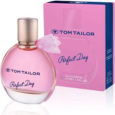 Tom Tailor Perfect Day Eau de Parfum per donna - Floreale, Duraturo, 50ml Tom Tailor Perfect Day Eau de Parfum per donna - Floreale, Duraturo, 50ml
