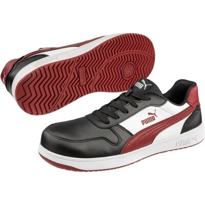 Puma Sicherheitshalbschuh S3 Frontcourt Blk/Wht/Red 39 Puma Sicherheitshalbschuh S3 Frontcourt Blk/Wht/Red 39