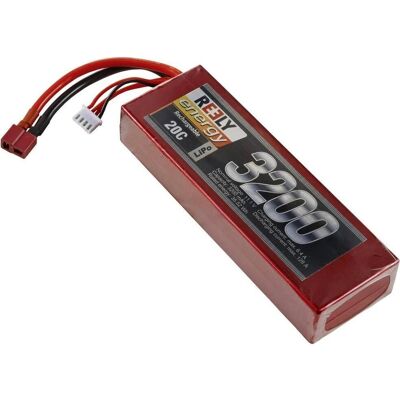Reely Batteripaket - LiPo 11.1V 3200mAh - 3 celler - Hardcase T-System Reely Batteripaket - LiPo 11.1V 3200mAh - 3 celler - Hardcase T-System