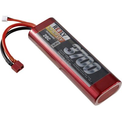 Reely Batteripakke - 7.4V 3700mAh LiPo Hardcase T-system Reely Batteripakke - 7.4V 3700mAh LiPo Hardcase T-system