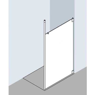 Kermi Walk-In XS Duschkabine - Sicherheitsglas 8mm, Verstellbare Deckenstütze, Rechts Kermi Walk-In XS Duschkabine - Sicherheitsglas 8mm, Verstellbare Deckenstütze, Rechts