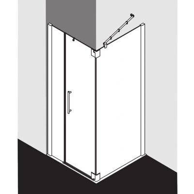 Porte de douche Pasa XP de Kermi - Porte de douche avec cadre - Publicité Porte de douche Pasa XP de Kermi - Porte de douche avec cadre - Publicité