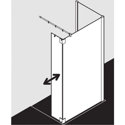 Kermi Marque PXT1R Paroi de douche en verre Walk-In - Paroi de douche - Publicité Kermi Marque PXT1R Paroi de douche en verre Walk-In - Paroi de douche - Publicité