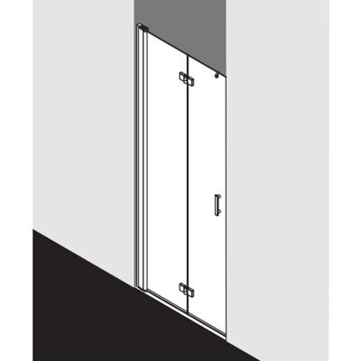 Porte de douche pliante Kermi Diga - Argent brillant, Verre de sécurité, 70x200cm - Publicité Porte de douche pliante Kermi Diga - Argent brillant, Verre de sécurité, 70x200cm - Publicité