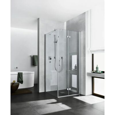 Porte de Douche Kermi Diga - 80x185cm, Argent Brillant, Verre Trempé - Publicité Porte de Douche Kermi Diga - 80x185cm, Argent Brillant, Verre Trempé - Publicité