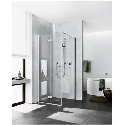 Porte de douche Kermi Diga - 83x200cm - Blanc - Verre clair - Droite - Zone de douche - Publicité Porte de douche Kermi Diga - 83x200cm - Blanc - Verre clair - Droite - Zone de douche - Publicité