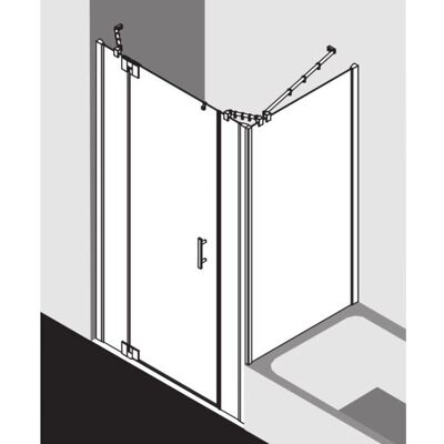Porte de Douche Kermi Filia XP - 120x185cm, Argent Brillant, Verre de Sécurité - Publicité Porte de Douche Kermi Filia XP - 120x185cm, Argent Brillant, Verre de Sécurité - Publicité